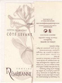 Cuvée 2008 "COTE LEVANT"