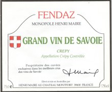 Cuvée "FENDAZ MONOPOLE"